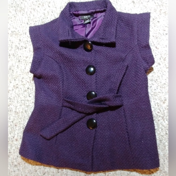 Talie purple front tie jacket - Picture 5 of 5